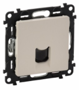 LEGRAND 753538 Модуль розетки телефонной RJ11, с лицевой панелью, слоновая кость, Valena Life