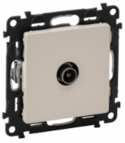 LEGRAND 753551 Модуль розетки TV звезда, 0-2400 МГц, с лицевой панелью, слоновая кость, Valena Life