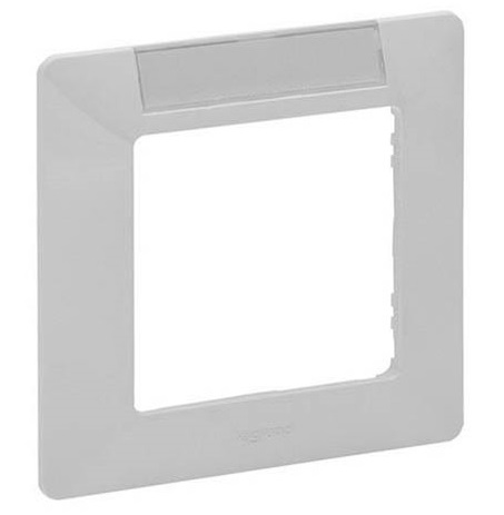 LEGRAND 754011 Рамка 1 пост, с держателем для маркировки, белая, Valena Life