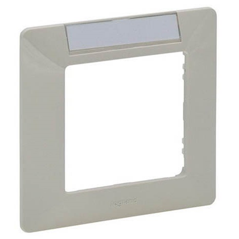 LEGRAND 754051 Рамка 1 пост, с держателем для маркировки, слоновая кость, Valena Life