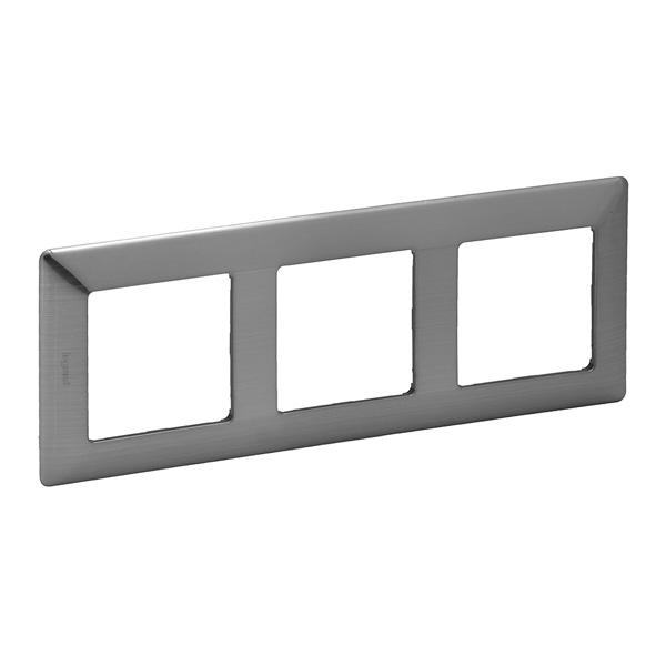 LEGRAND 754153 Рамка 3 поста, сталь, Valena Life