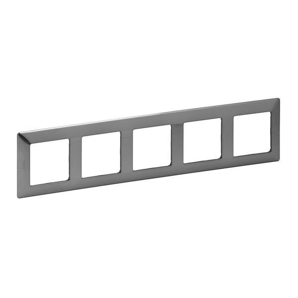 LEGRAND 754155 Рамка 5 постов, сталь, Valena Life