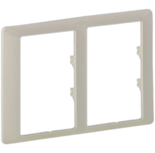 LEGRAND 754232 Рамка для розетки 2х2К+3, двойная, слоновая кость, Valena Life