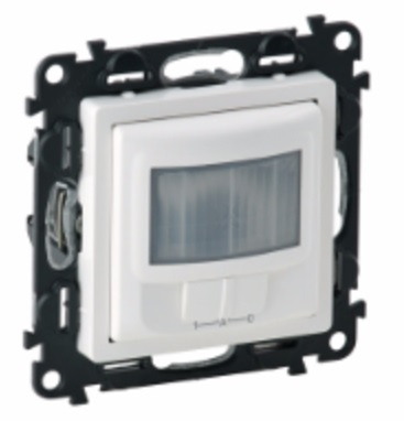 LEGRAND 752172 Модуль датчика движения 180°, без нейтрали, с ручным управлением, 250Вт, с лицевой панелью, белый, Valena Life