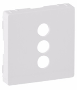 LEGRAND 754720 Лицевая панель для розетки RCA, с тремя разъемами, 753075, белая, Valena Life