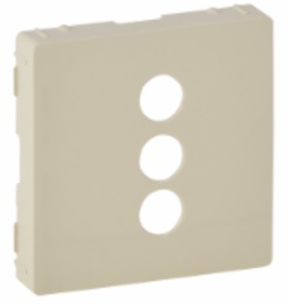 LEGRAND 754721 Лицевая панель для розетки RCA, с тремя разъемами, 753075, слоновая кость, Valena Life