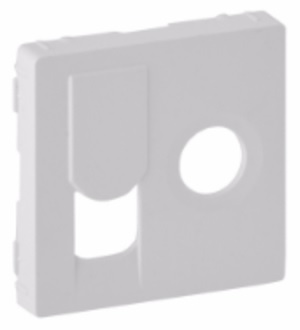 LEGRAND 754830 Лицевая панель для розеток TV + RJ45, категории 6, UTP, 753055, белая, Valena Life