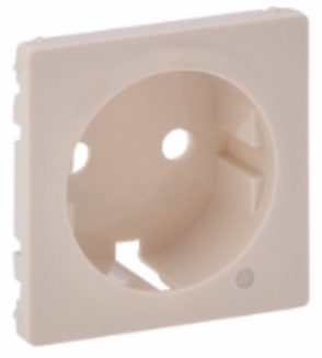 LEGRAND 754851 Лицевая панель для розеток 2К+З с индикатором 53021/53025/53029/53030, слоновая кость, Valena Life