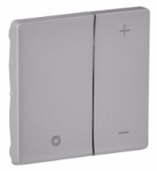 LEGRAND 754892 Лицевая панель для кнопочных светорегуляторов 752062/752067, алюминий, Valena Life