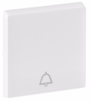 LEGRAND 755010 Лицевая панель для кнопочного выключателя, с символом звонка 752011, белая, Valena Life