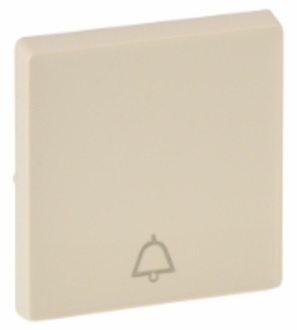 LEGRAND 755011 Лицевая панель для кнопочного выключателя, с символом звонка 752011, слоновая кость, Valena Life