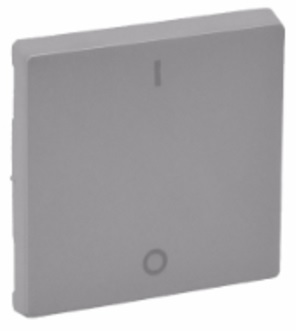 LEGRAND 755122 Лицевая панель для выключателя двухполюсного 752002, алюминий, Valena Life