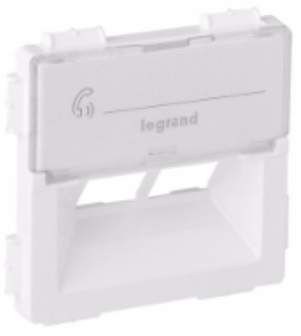 LEGRAND 755380 Лицевая панель для двойной розетки RJ45 Rutenbeck, белая, Valena Life