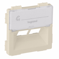 LEGRAND 755381 Лицевая панель для двойной розетки RJ45 Rutenbeck, слоновая кость, Valena Life