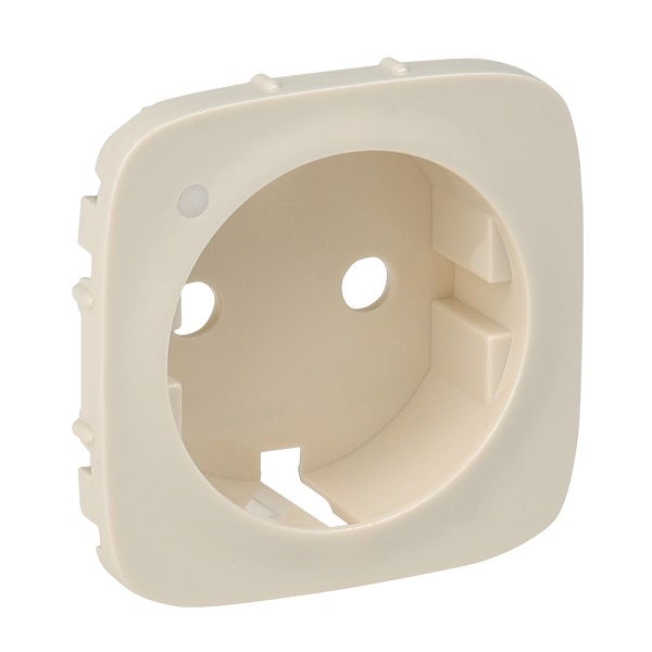 LEGRAND 754856 Лицевая панель для розеток 2К+З с индикатором 53021/53025/53029/53030, слоновая кость, Valena Allure