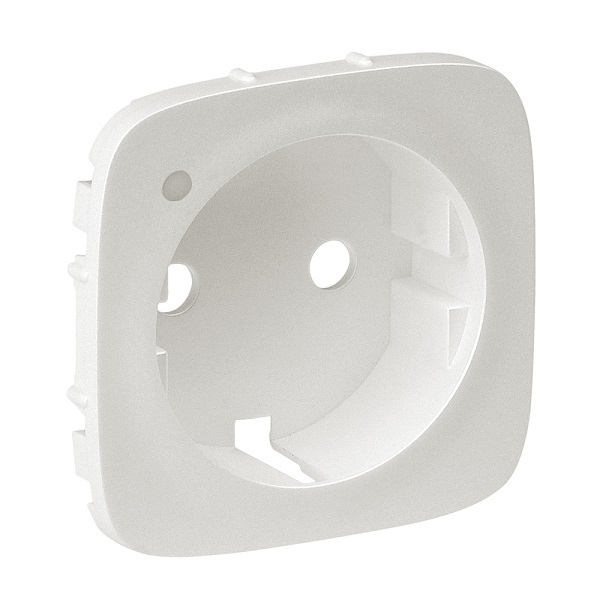LEGRAND 754859 Лицевая панель для розеток 2К+З с индикатором 53021/53025/53029/53030, жемчуг, Valena Allure
