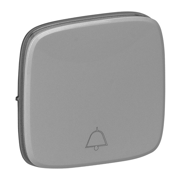 LEGRAND 755017 Лицевая панель для кнопочного выключателя 752011, алюминий, Valena Allure