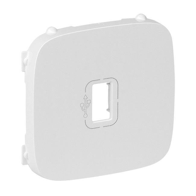 LEGRAND 754755 Лицевая панель для розетки USB 753082, белая, Valena Allure