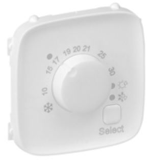 LEGRAND 755315 Лицевая панель для электронного термостата 752033, белая, Valena Allure