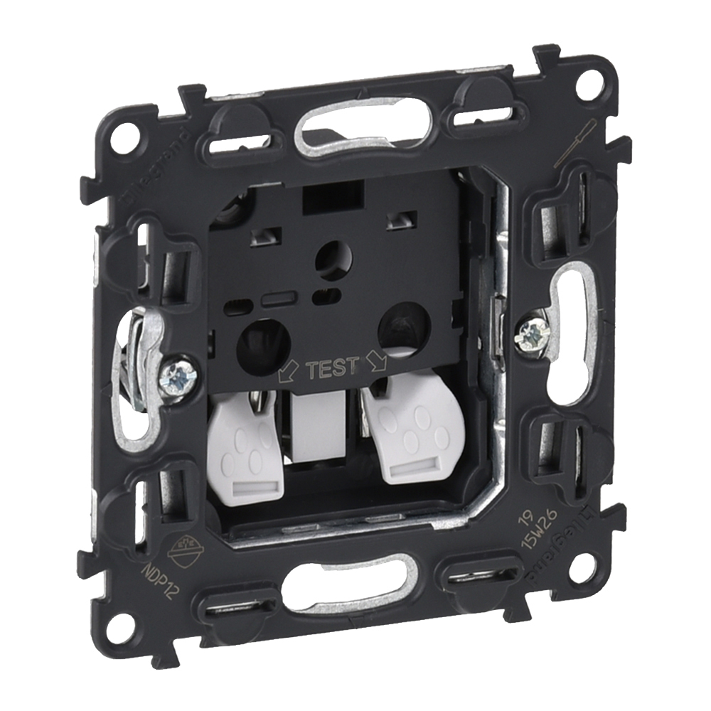 LEGRAND 753016 Механизм силовой розетки 2К, с защитными шторками, безвинтовые зажимы, без лицевой панели, 16А, 250В, Valena InMatic