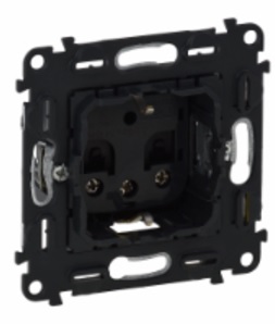 LEGRAND 753028 Механизм силовой розетки 2К+З, немецкий стандарт, с защитными шторками, винтовые зажимы 6мм2, без лицевой панели, 16А, 250В, Valena In