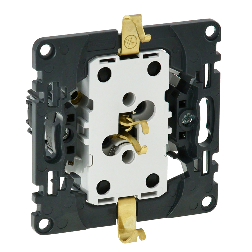 LEGRAND 753031 Механизм силовой розетки 2х2К+З, немецкий стандарт, с защитными шторками, безвинтовые зажимы, без лицевой панели, 16А, 250В, Valena In