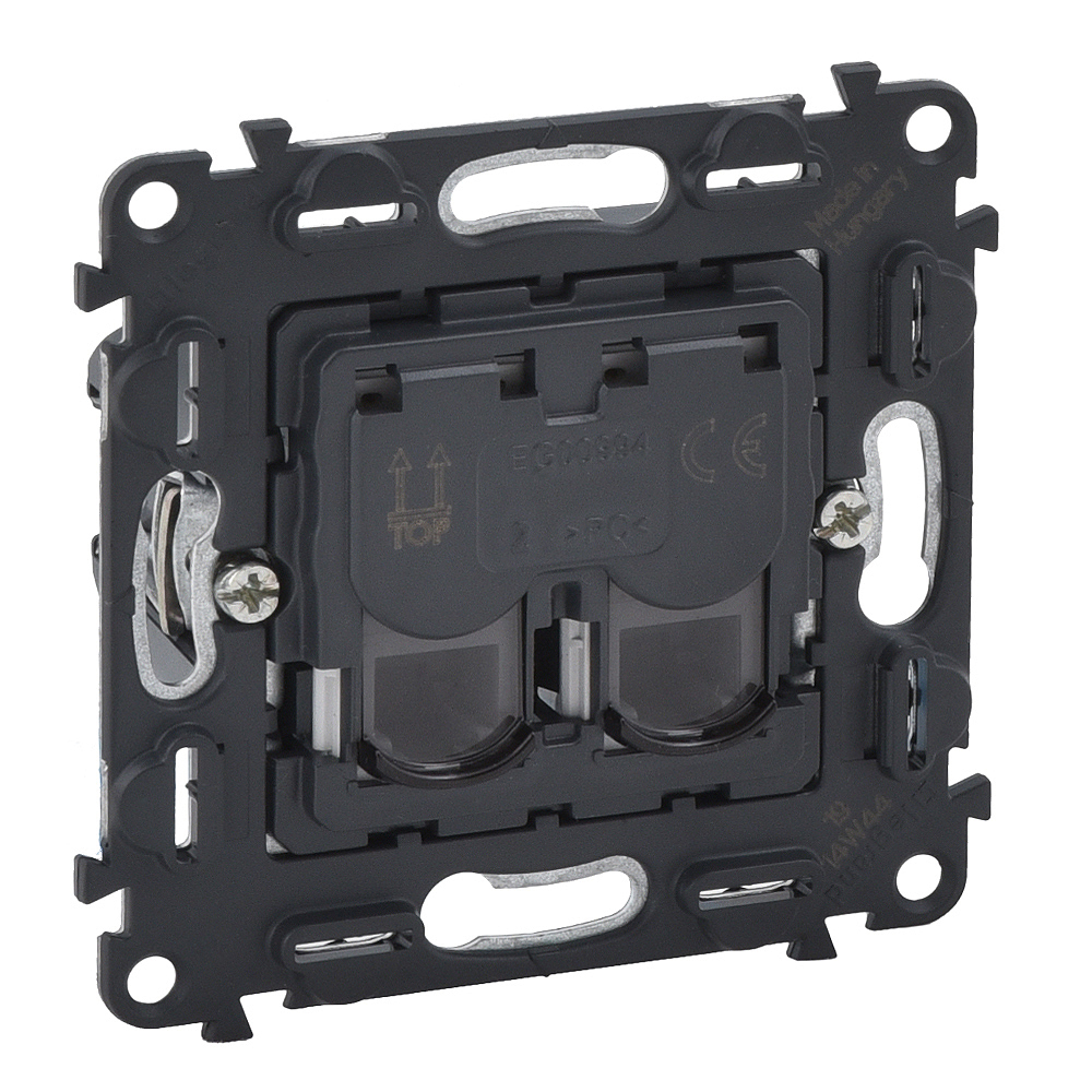 LEGRAND 753039 Механизм телефонной розетки 2хRJ11, без лицевой панели, Valena InMatic