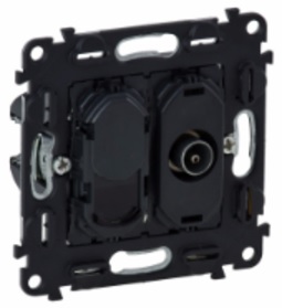 LEGRAND 753055 Механизм розетки TV, звезда + RJ45 категории 6, UTP, 0-2400 МГц, без лицевой панели, Valena InMatic