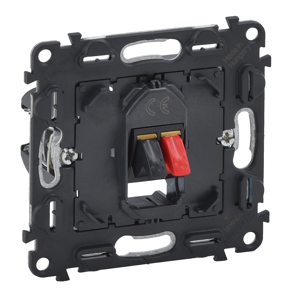 LEGRAND 753072 Механизм акустической розетки с пружинными зажимами, клеммы 4 мм2, без лицевой панели, Valena InMatic
