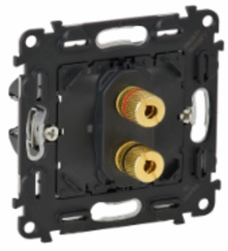 LEGRAND 753076 Механизм акустической розетки с винтовыми зажимами банан, клеммы 4 мм2, без лицевой панели, Valena InMatic