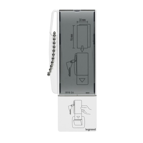 LEGRAND 89806 Ключ-карта с держателем этикеток, для выключателя 752025 или 67563