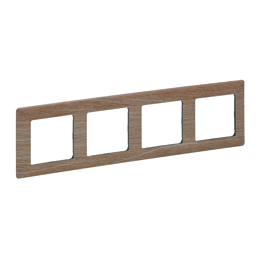 LEGRAND 754184 Рамка 4 поста, светлое дерево, Valena Life