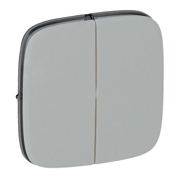 LEGRAND 755027 Лицевая панель для выключателей и переключателей 752005/752018/752028, алюминий, Valena Allure