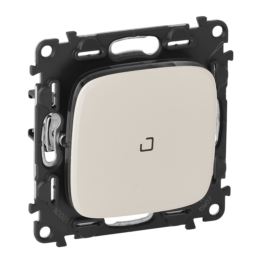 LEGRAND 755089 Лицевая панель для выключателей и переключателей 752001/752007/752010/752011/752016 с подсветкой/индикацией, жемчуг, Valena Allure