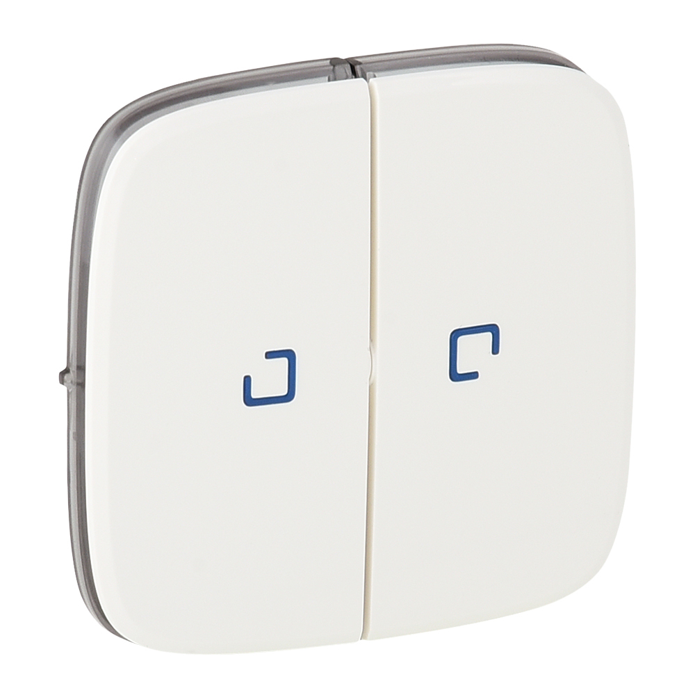 LEGRAND 755225 Лицевая панель для выключателей и переключателей 752005/752018/752028 с подсветкой, белая, Valena Allure