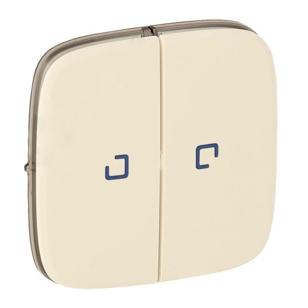 LEGRAND 755226 Лицевая панель для выключателей и переключателей 752005/752018/752028 с подсветкой, слоновая кость, Valena Allure
