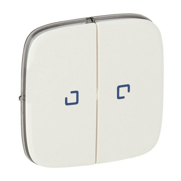 LEGRAND 755229 Лицевая панель для выключателей и переключателей 752005/752018/752028 с подсветкой, жемчуг, Valena Allure
