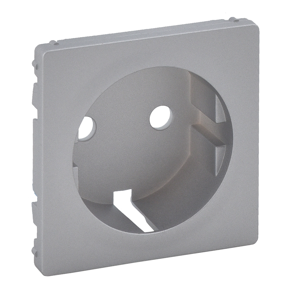 LEGRAND 755202 Лицевая панель для розеток 2К+З 753021/753025/753029/753030, алюминий, Valena Life