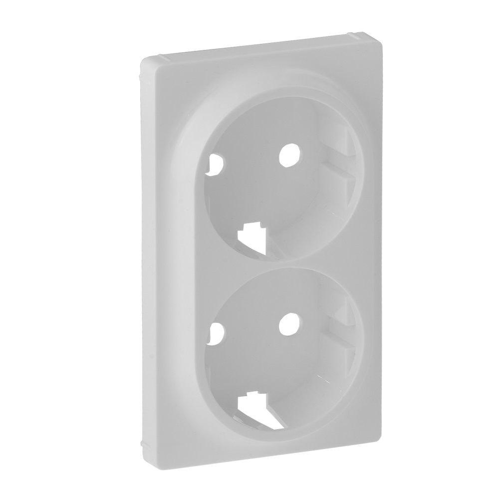 LEGRAND 754950 Лицевая панель для двойных розеток 2К+З 753027/753031, белая, Valena Life
