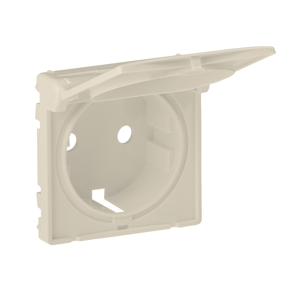 LEGRAND 754841 Лицевая панель для розеток 2К+З с откидной крышкой 753021/753025/753029/753030, слоновая кость, Valena Life