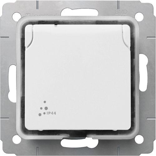 LEGRAND 773645 Розетка IP44, 16А, 250В, белая, Cariva