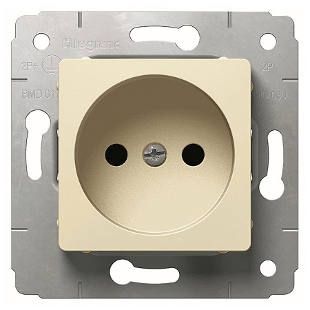 LEGRAND 773716 Розетка 2K, 16А, 250В, слоновая кость, Cariva