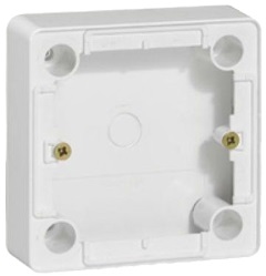 LEGRAND 773697 Коробка для накладного монтажа, глубина 36мм, для розеток, белая, Cariva