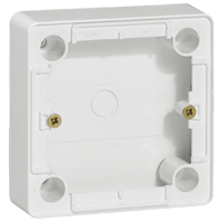 LEGRAND 773696 Коробка для накладного монтажа, глубина 26мм, для выключателей и переключателей, белая, Cariva