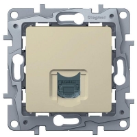 LEGRAND 672353 Модуль розетки RJ45, категория 6 UTP, слоновая кость, ETIKA