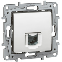 LEGRAND 672240 Модуль розетки телефонный RJ11, белая, ETIKA