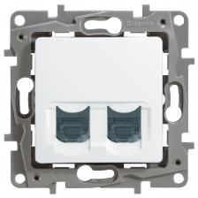 LEGRAND 672254 Роз 2ХRJ45 к. 6 UTP БЕЛ ETIKA
