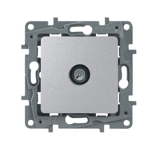 LEGRAND 672463 Модуль розетки TV проходной, 15дБ, 5-862 мГц, алюминий, ETIKA