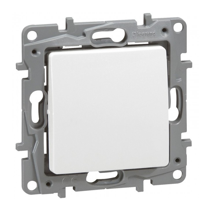 LEGRAND 672201 Выключатель 1-клавишный, 10АХ, с винтовыми зажимами, белый, ETIKA