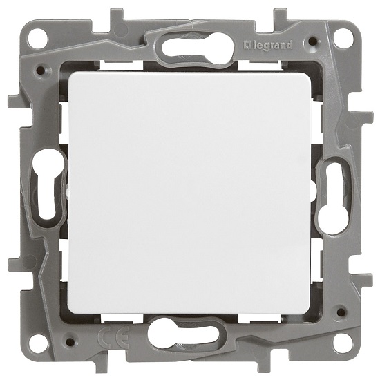 LEGRAND 672205 Переключатель 1-клавишный, 10АX, с винтовыми зажимами, белый, ETIKA